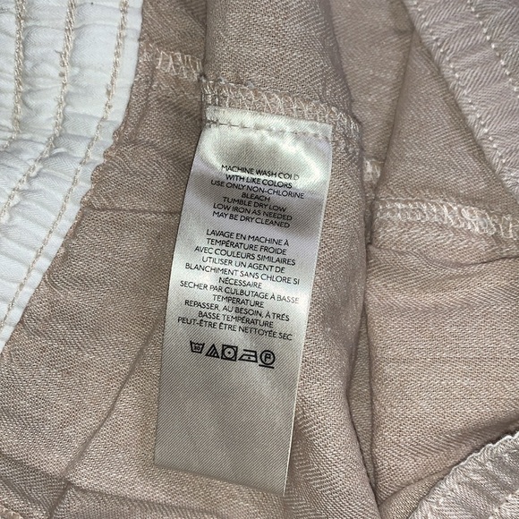 NWT- Free People- Feelin Good Linen Utility Pant- Sz XL- Natural/Oat- TWF - Picture 12 of 16